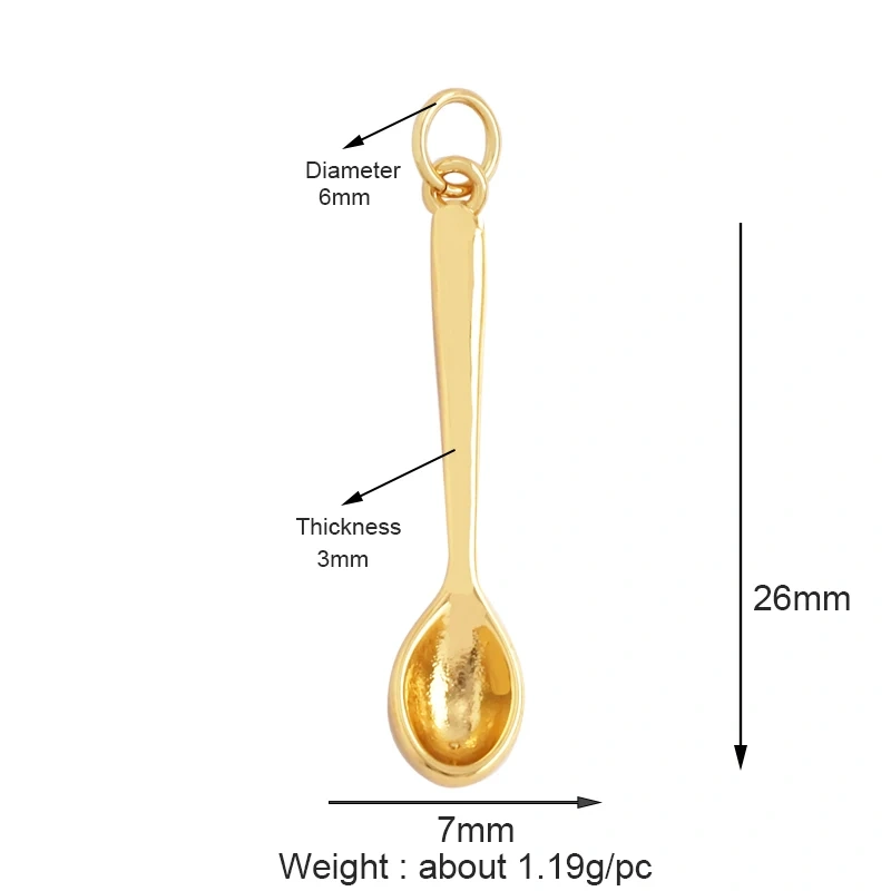 Love Heart Knife Fork Tableware Stethoscope Instrument Charm Pendant,DIY Jewelry Accessories for Necklaces Making Supplies M15