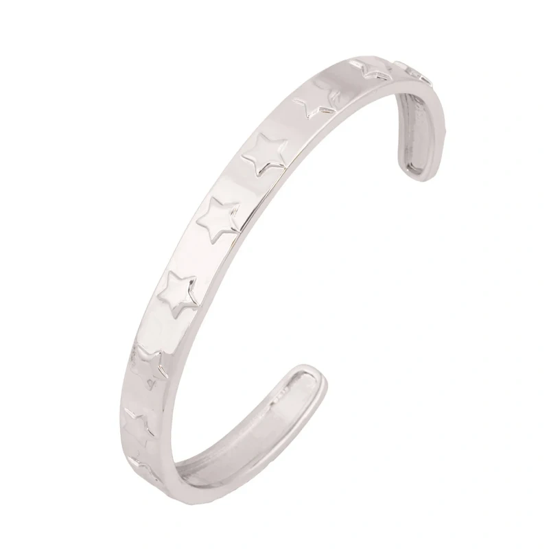 Fashion Brass Shell Bracelet Bangle,18K Gold Plated with Zirconia  Jewelry  Supplies K70