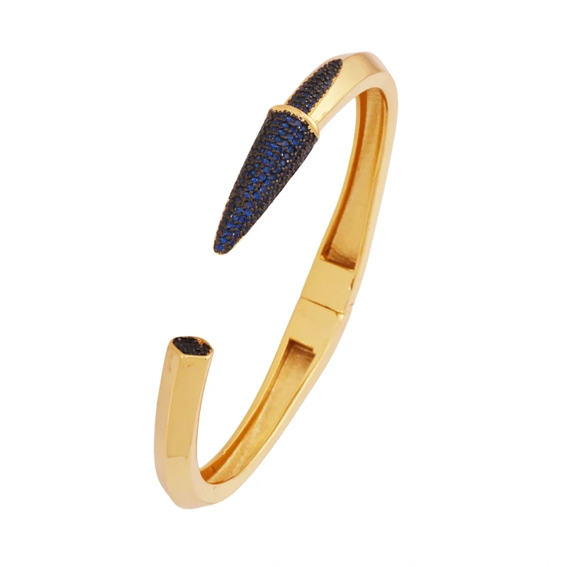 Fashion Brass Shell Bracelet Bangle,18K Gold Plated with Zirconia  Jewelry  Supplies K70