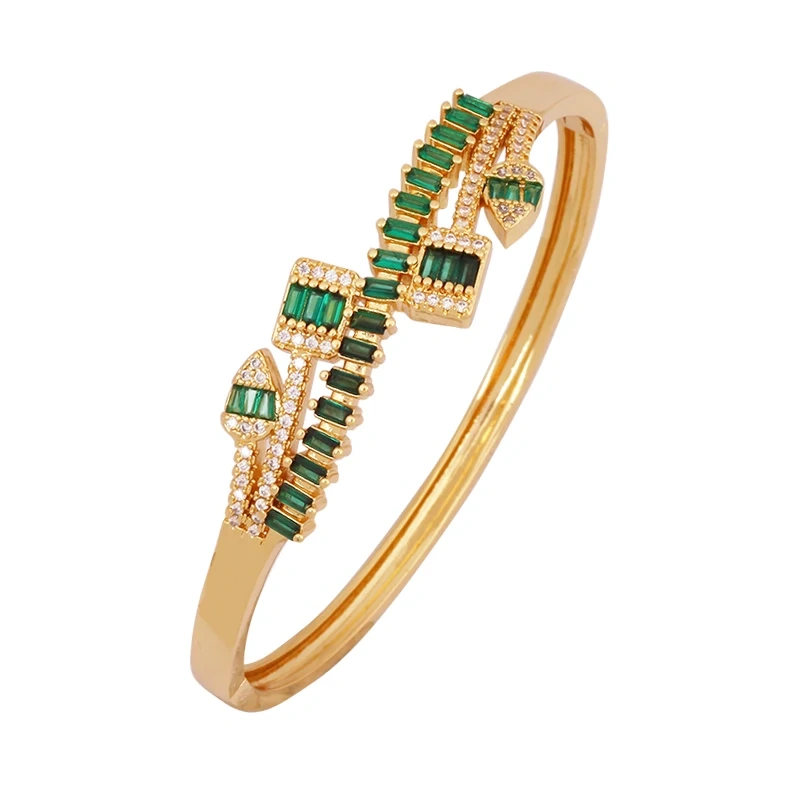 Fashion Brass Shell Bracelet Bangle,18K Gold Plated with Zirconia  Jewelry  Supplies K70
