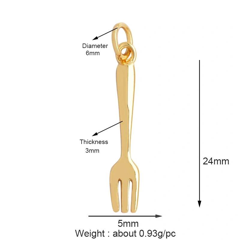 Love Heart Knife Fork Tableware Stethoscope Instrument Charm Pendant,DIY Jewelry Accessories for Necklaces Making Supplies M15