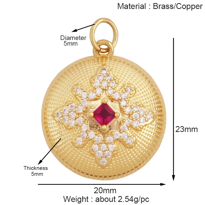 Trendy Shining Space Sun Moon Star Shell Charm Pendant,Real 18K Gold Plated Jewelry Components Findings Accessories Supplies S24