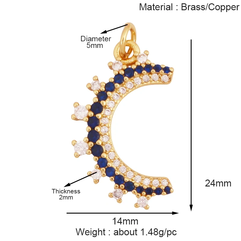 Trendy Mini Windmill Flashing Bolt Star Sun Moon Rainbow Snowflake Charm Pendant,Craft Jewelry Necklace Bracelet Accessories S28