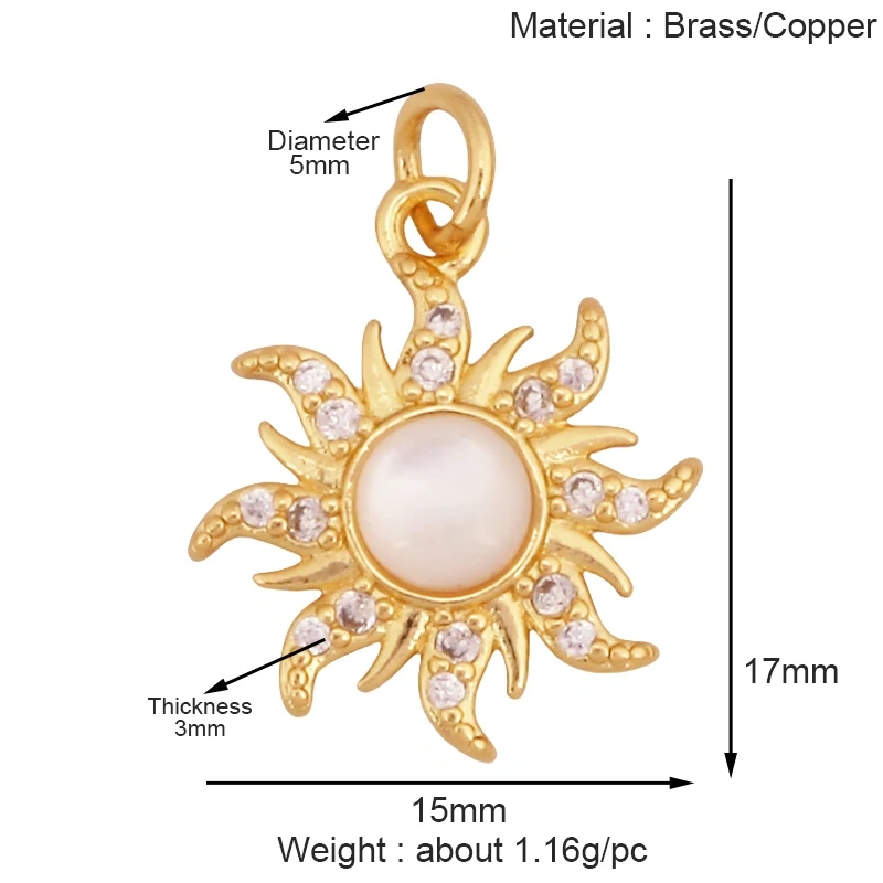 Trendy Mini Windmill Flashing Bolt Star Sun Moon Rainbow Snowflake Charm Pendant,Craft Jewelry Necklace Bracelet Accessories S28