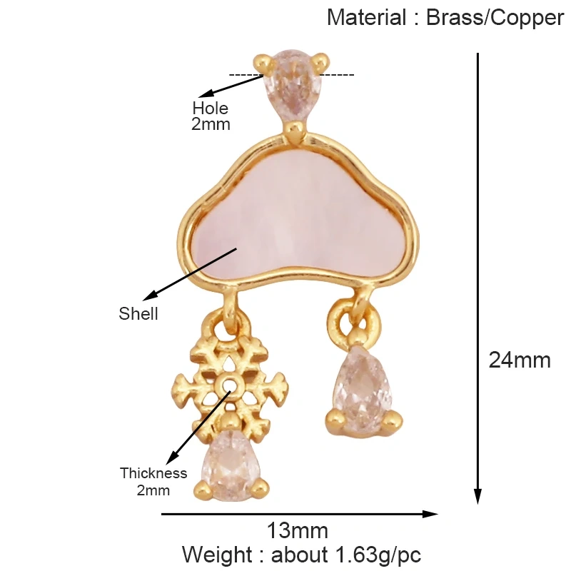 Trendy Mini Windmill Flashing Bolt Star Sun Moon Rainbow Snowflake Charm Pendant,Craft Jewelry Necklace Bracelet Accessories S28