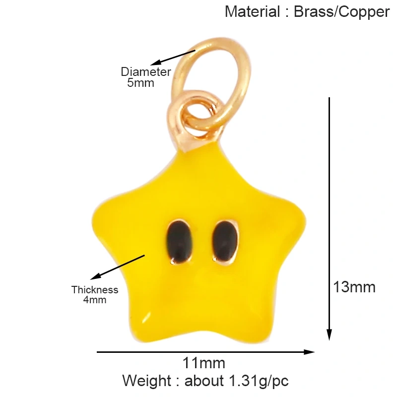 Cute Cat Dog Rabbit Bear Horse Lion Animal Charm Pendant,Real 18K Gold Plated Necklace Bracelet Jewelry Components Supplies S25