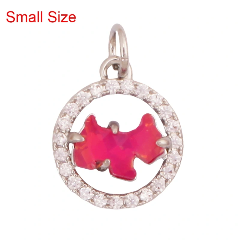 Cute Cat Dog Rabbit Bear Horse Lion Animal Charm Pendant,Real 18K Gold Plated Necklace Bracelet Jewelry Components Supplies S25