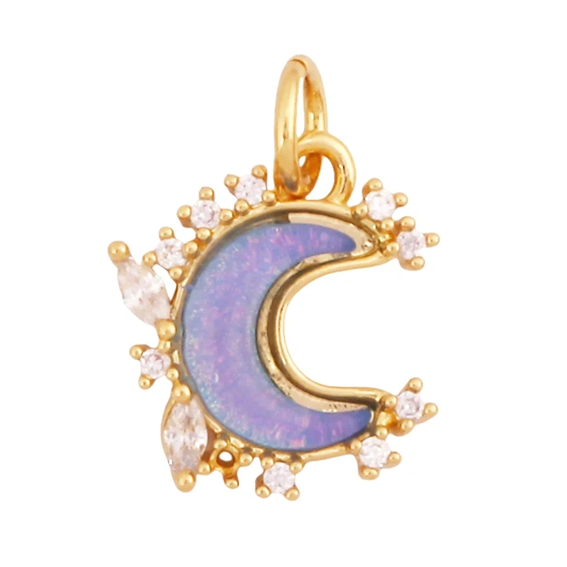 Trendy Mini Windmill Flashing Bolt Star Sun Moon Rainbow Snowflake Charm Pendant,Craft Jewelry Necklace Bracelet Accessories S28