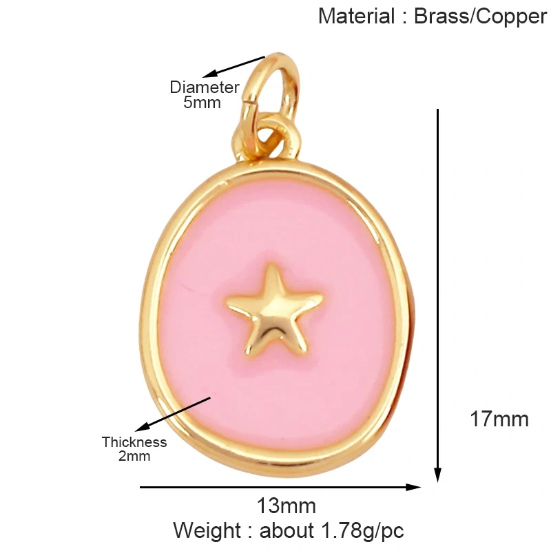 Trendy Mini Windmill Flashing Bolt Star Sun Moon Rainbow Snowflake Charm Pendant,Craft Jewelry Necklace Bracelet Accessories S28