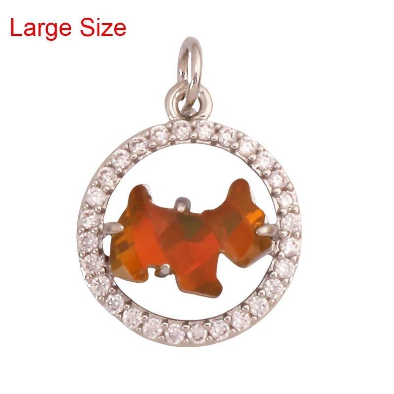 Cute Cat Dog Rabbit Bear Horse Lion Animal Charm Pendant,Real 18K Gold Plated Necklace Bracelet Jewelry Components Supplies S25