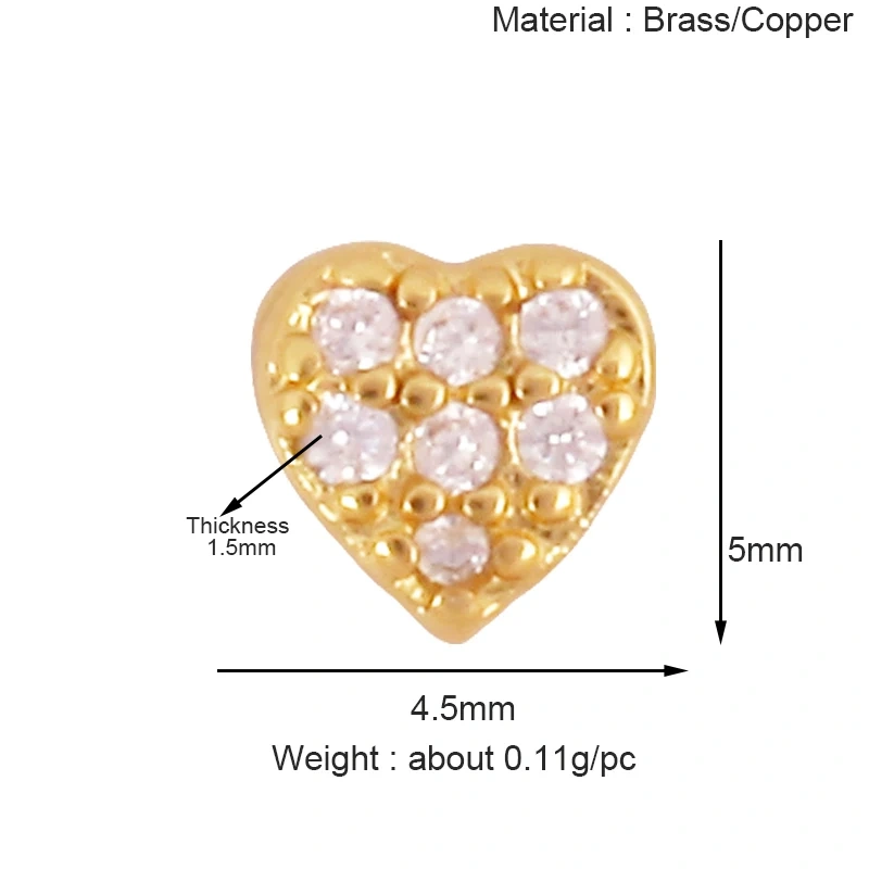 Fashion Shining Mini Loveing Heart Lip Star Clover Letter Mix Style Charm Pendant,Jewelry Necklace DIY Making Accessories K86