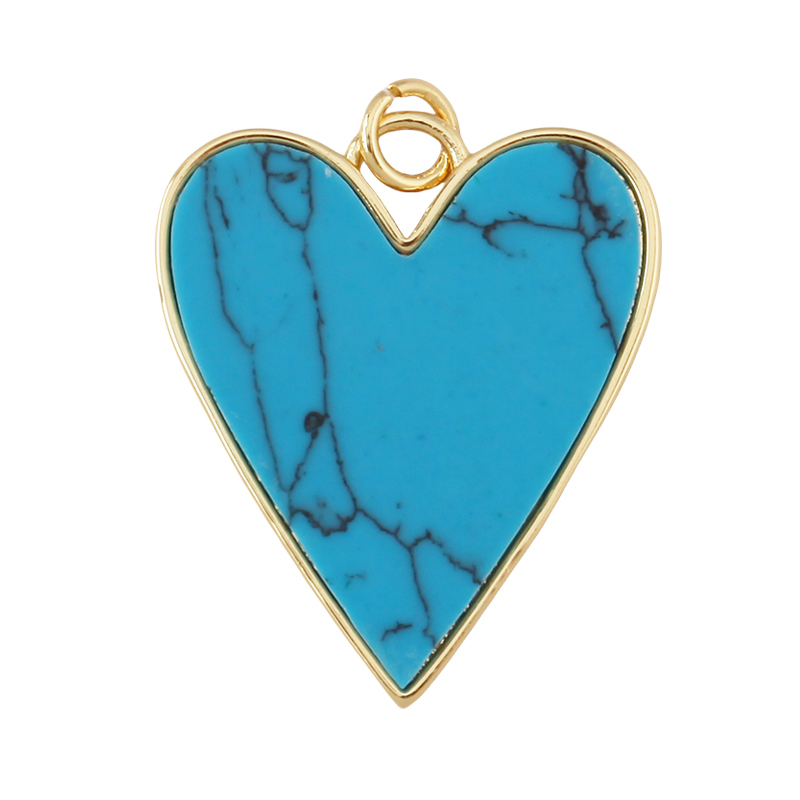 Fashion Elegant Love Heart Round Shape Natural Mother of Pearl Shell Agate Malachite Pendant Charm,DIY Necklace Accessories M30