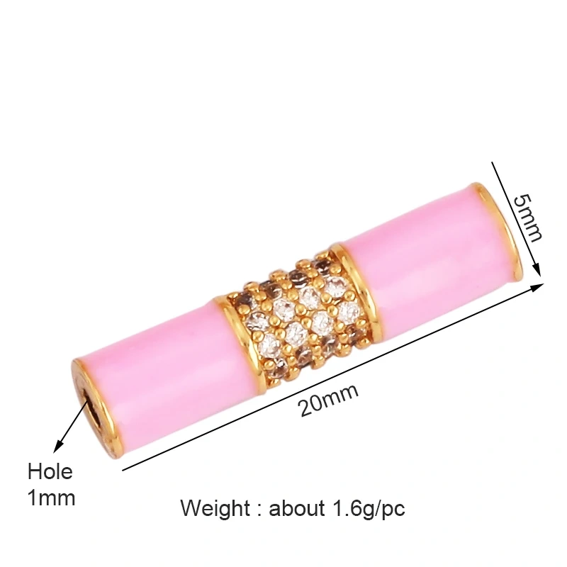 Happy Lucky Heart beads Cylinder Tube, Metal Brass Based , Spacor beads , Bead knotting supplies , men's bead K58 S39