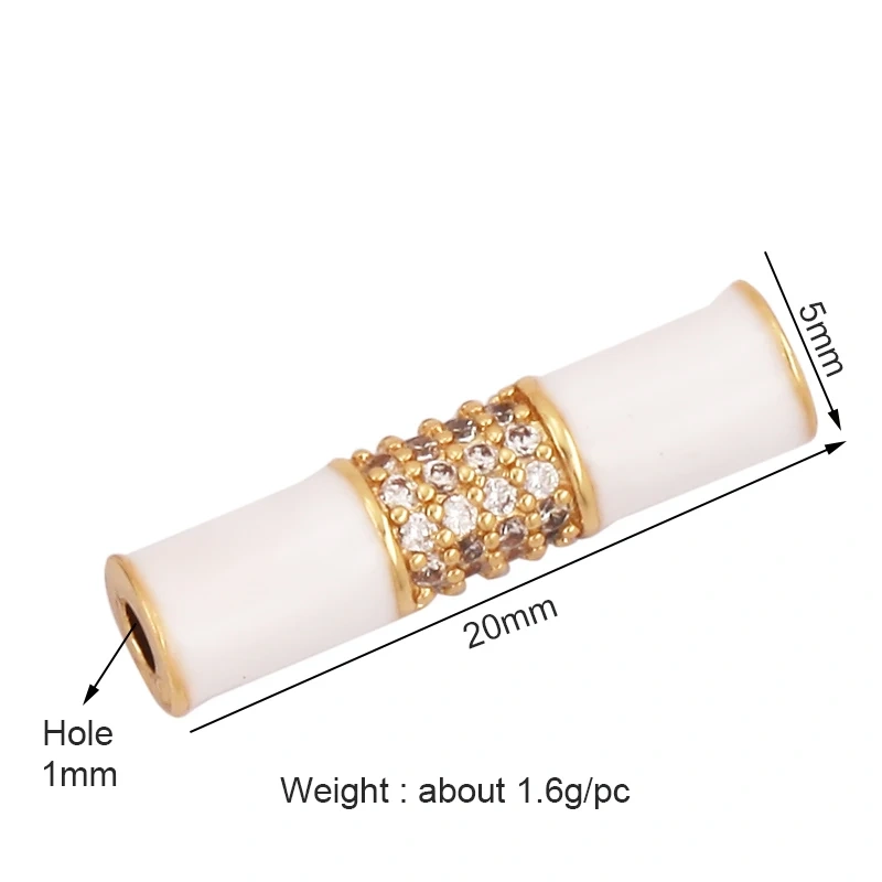 Happy Lucky Heart beads Cylinder Tube, Metal Brass Based , Spacor beads , Bead knotting supplies , men's bead K58 S39