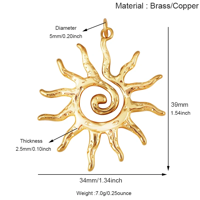 Celetial Sun Moon Polar North Star Flashing Bolt Charm Pendant,Colorful Enamel Gift Jewelry Necklace Bracelet Accessories S77