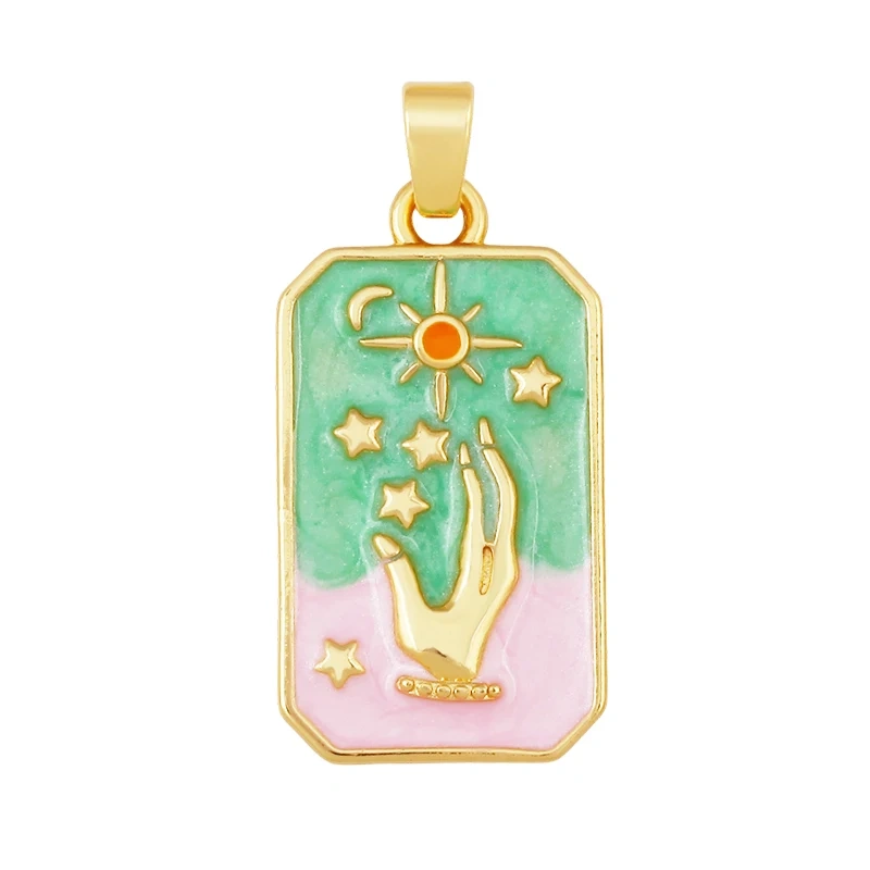 Fashion Cute Win Glass Cups Icecream Drinking Tea Pot Charm Pendant,18K Real Gold Plated Zircon Jewelry Finding Supplies S78