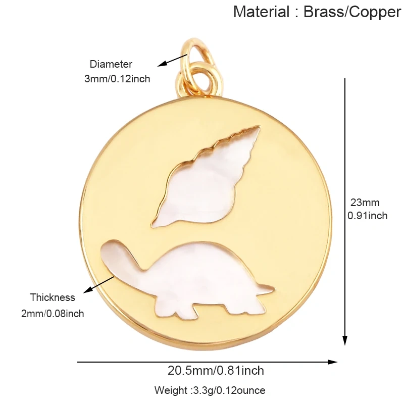 Jellyfish Ocean Shell Conch Red Lobster Sea Fish Shrimp Charm Pendant,Gold Plated Zircon Jewelry Findings Supply S73