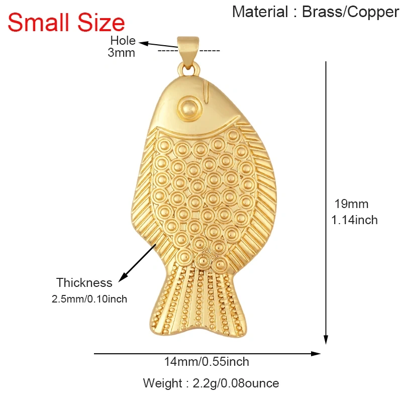 Jellyfish Ocean Shell Conch Red Lobster Sea Fish Shrimp Charm Pendant,Gold Plated Zircon Jewelry Findings Supply S73