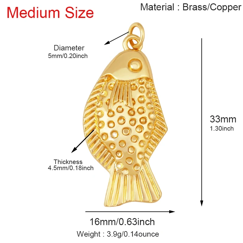 Jellyfish Ocean Shell Conch Red Lobster Sea Fish Shrimp Charm Pendant,Gold Plated Zircon Jewelry Findings Supply S73