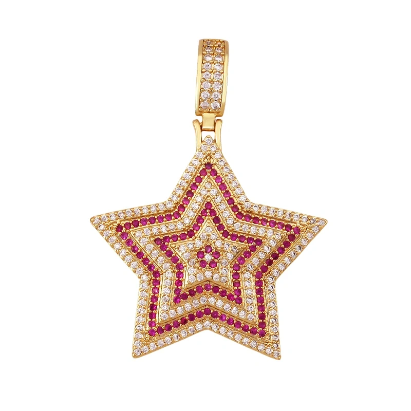 Celetial Sun Moon Polar North Star Flashing Bolt Charm Pendant,Colorful Enamel Gift Jewelry Necklace Bracelet Accessories S77