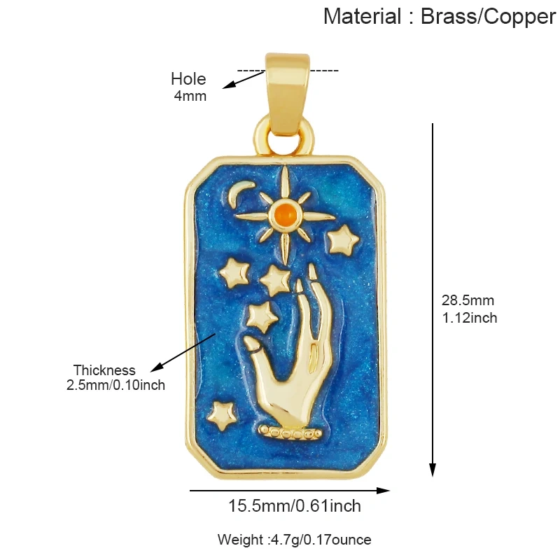 Enamel Fish Parrot Scared Heart Sun Flower Ins Conch Fish Charm Pendant,18K Real Gold Plated Zircon Jewelry Finding Supplies S85