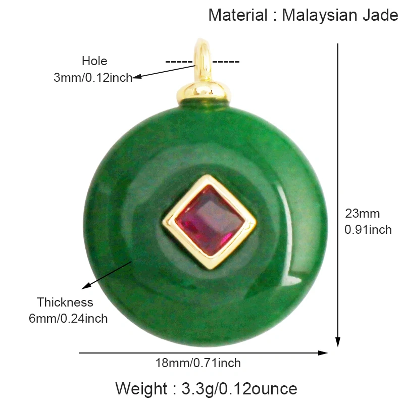 Jade Agate Amethyst Amazonite Water Grass Lapis Lazuli Charm Pendant,18K Real Gold Plated Jewelry for Necklace Craft Making S79