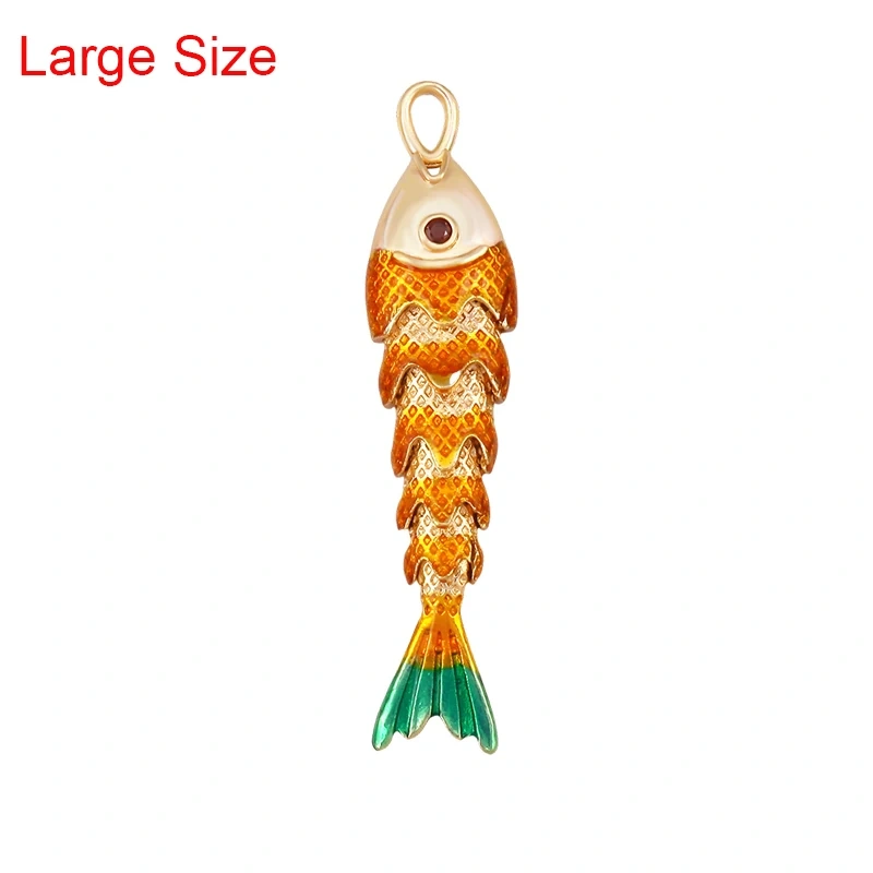 Enamel Fish Whale Shark Tale Crab Marine Sea Dalphin Charm Pendant,18K Real Gold Plated Zircon Jewelry Finding Supplies S75