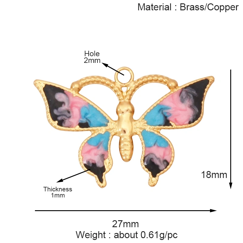 Trendy Butterfly Dragonfly Bee Bird Jumbo Focal Charm Pendant,Real 18K Gold Plated Colour,Craft Jewelry Necklace  Supplies S32