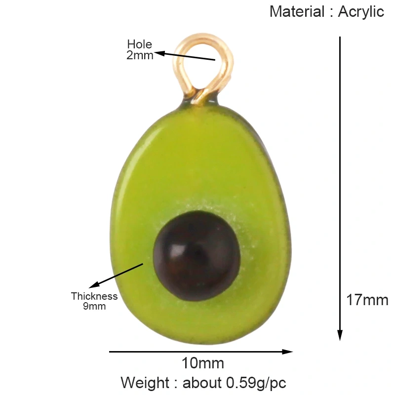 Arylic 3D Fruit Strawberry Grape Mango Durian Water Melon Cherry Pomegranate Charm Pendant,Jewelry Necklace Bracelet  Supply S18
