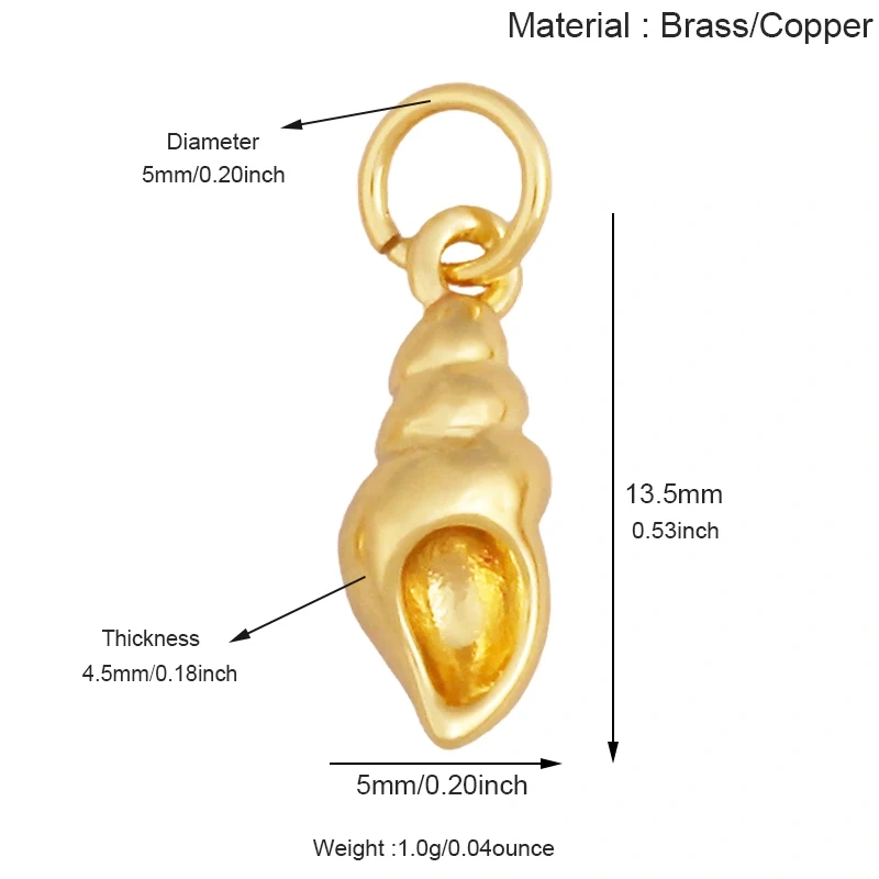 Brass Charm Mini Pendant Starfish Seahorse Shell Turtle Crab, DIYJewelry Making Supplies Accessories S49