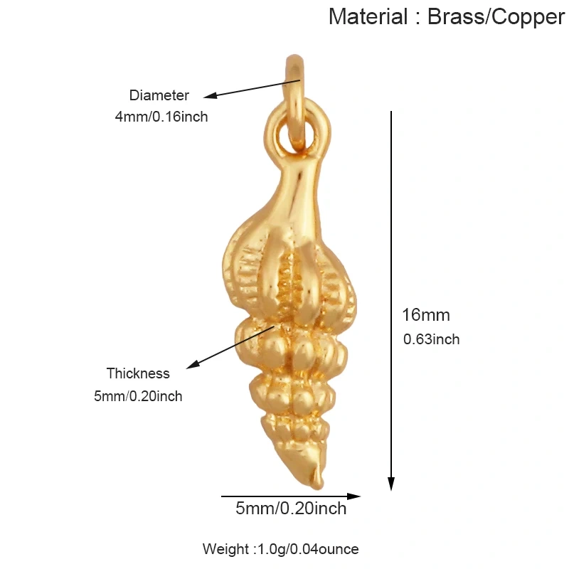 Brass Charm Mini Pendant Starfish Seahorse Shell Turtle Crab, DIYJewelry Making Supplies Accessories S49