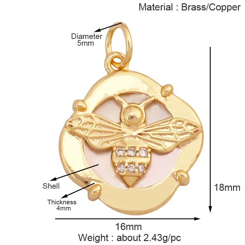 Trendy Butterfly Dragonfly Bee Bird Jumbo Focal Charm Pendant,Real 18K Gold Plated Colour,Craft Jewelry Necklace  Supplies S32