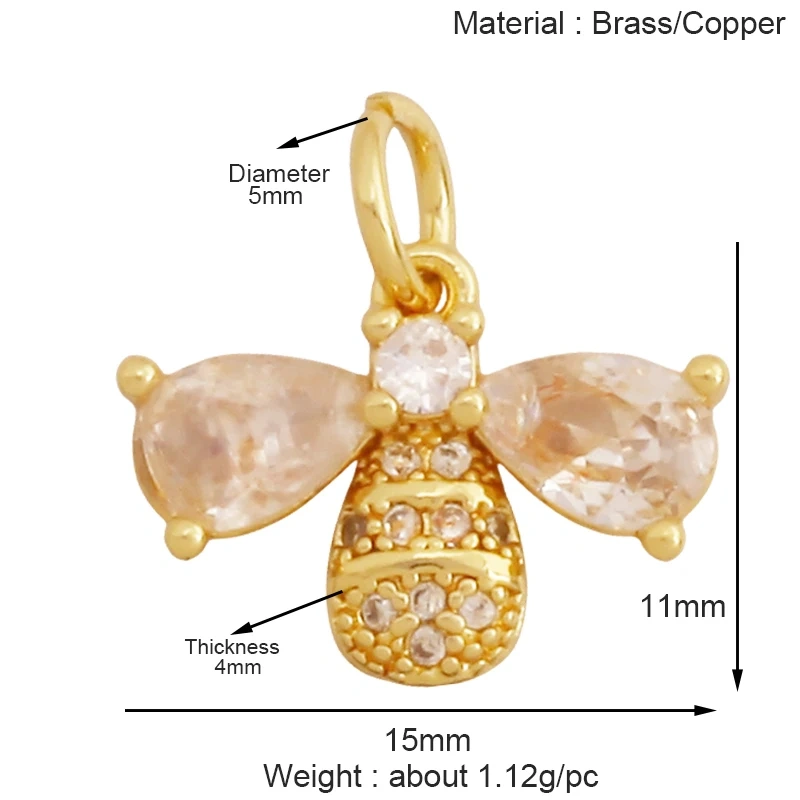 Trendy Butterfly Dragonfly Bee Bird Jumbo Focal Charm Pendant,Real 18K Gold Plated Colour,Craft Jewelry Necklace  Supplies S32
