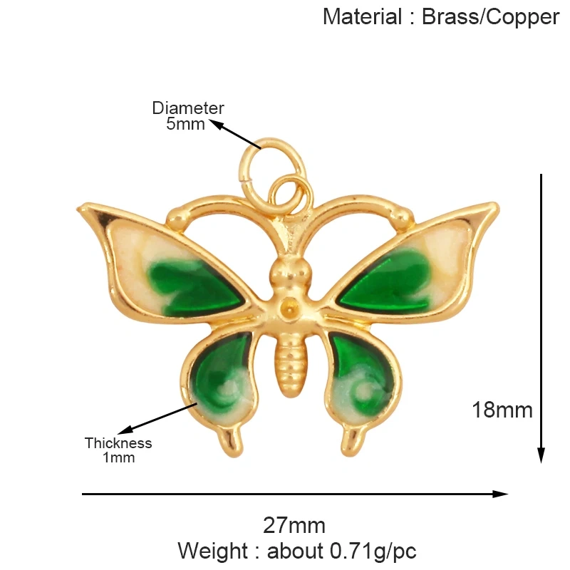 Trendy Butterfly Dragonfly Bee Bird Jumbo Focal Charm Pendant,Real 18K Gold Plated Colour,Craft Jewelry Necklace  Supplies S32