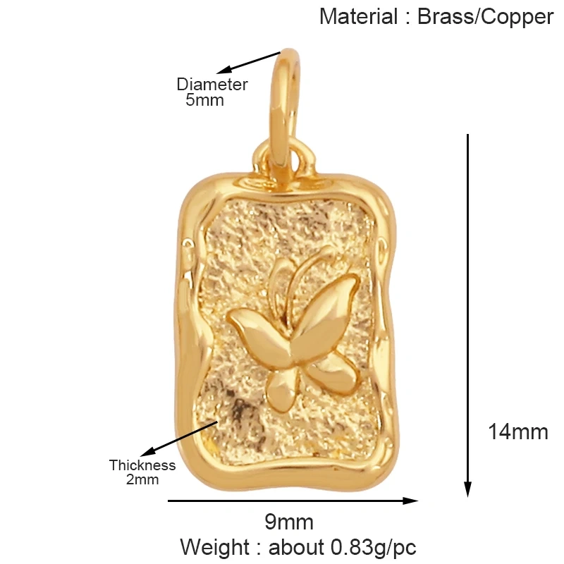 Trendy Butterfly Dragonfly Bee Bird Jumbo Focal Charm Pendant,Real 18K Gold Plated Colour,Craft Jewelry Necklace  Supplies S32