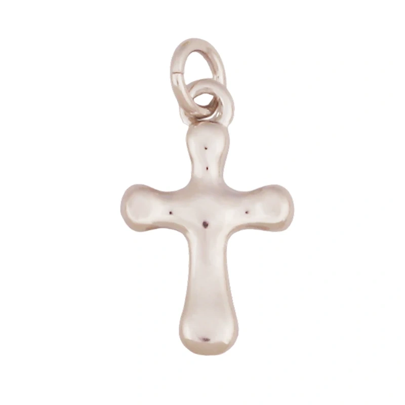Super Mini Brass Cross Pendant K42 Mini Charm 18K Gold Plated Jewelry Accessory K42