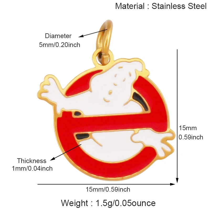 316 Stainless Steel  Christmas Tree Santa Snowman Pumpkin Stainless Steel Glitter Pendant Charm K42