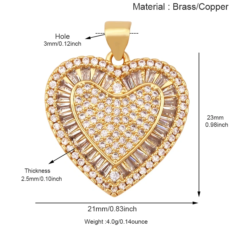 Colourful Enamel Black Rose Shell CZ Paved Heart Charm Pendant,Jewelry Necklace Bracelet  Making Components Findings Supply S17