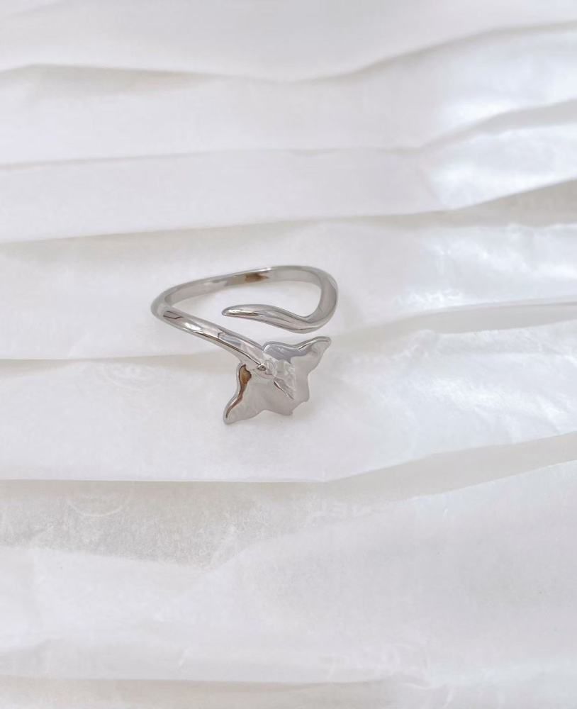 Hot-selling ocean series micro-pave design, simple and unique open ring, jewelry manufacturer wholesale.