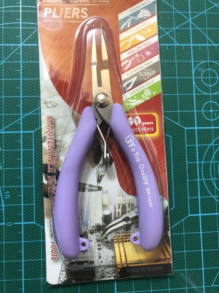 Taiwan GT high carbon steel jewelry pliers, DIY craft multi-functional pliers for beading, wire winding, and cutting.