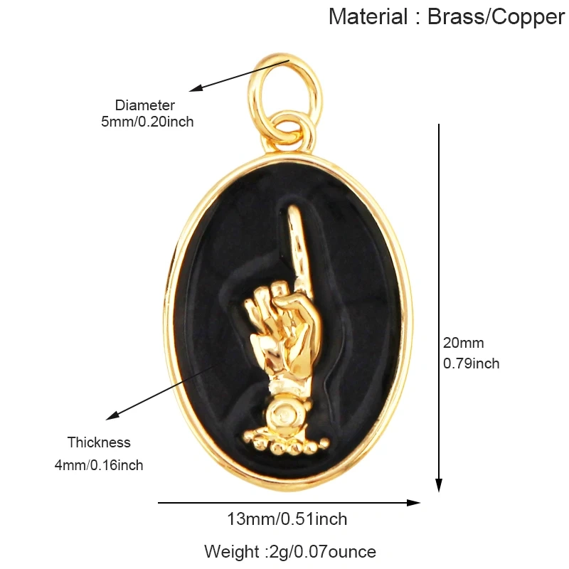 Star Fish Anchor Sausage Dog Bottle Cup Crab Dumbbell Heart Hand Pendant,Real 18K Gold Plated Copper DIY Jewelry Charms T04