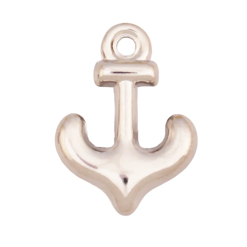 Star Fish Anchor Sausage Dog Bottle Cup Crab Dumbbell Heart Hand Pendant,Real 18K Gold Plated Copper DIY Jewelry Charms T04