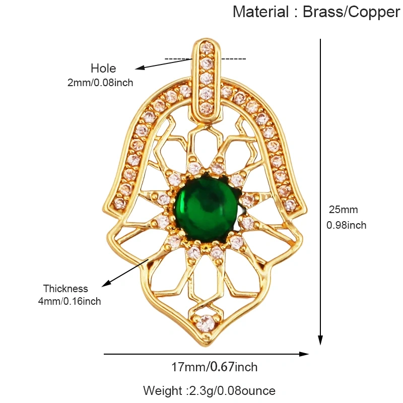 Star Fish Anchor Sausage Dog Bottle Cup Crab Dumbbell Heart Hand Pendant,Real 18K Gold Plated Copper DIY Jewelry Charms T04