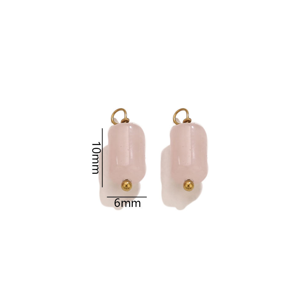 New Chinese style natural stone light luxury DIY accessories, beads, pendants, retro jewelry, earrings, necklaces, fashionable and versatile.
