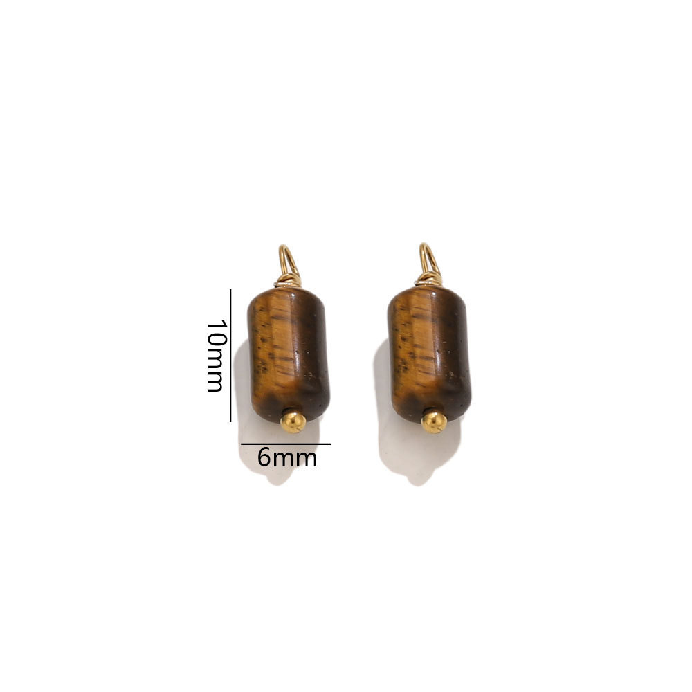 New Chinese style natural stone light luxury DIY accessories, beads, pendants, retro jewelry, earrings, necklaces, fashionable and versatile.