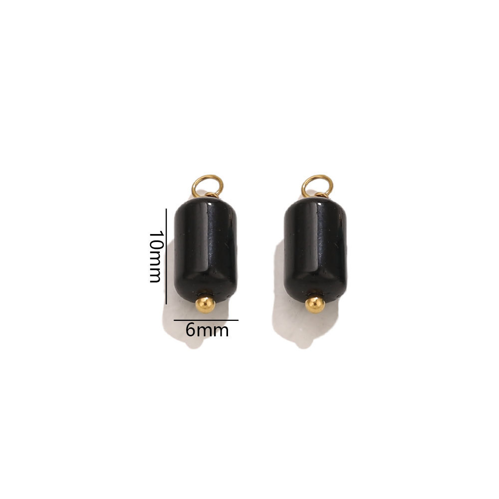 New Chinese style natural stone light luxury DIY accessories, beads, pendants, retro jewelry, earrings, necklaces, fashionable and versatile.