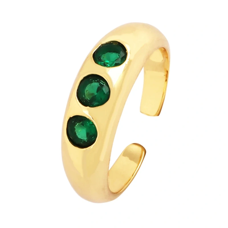 Luxurious Full Pave CZ Gem Style Finger Ring, Flower Butterfly Saint Maria Blue Green Summer Beach Party Jewelry Wholesale P03