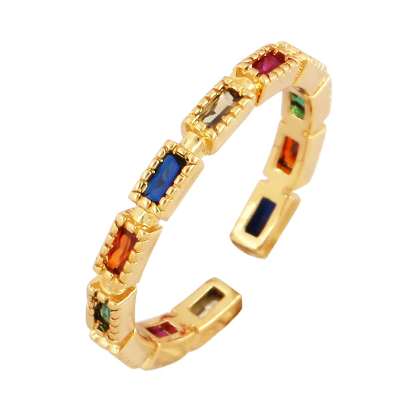 Luxurious Full Pave CZ Gem Style Finger Ring, Flower Butterfly Saint Maria Blue Green Summer Beach Party Jewelry Wholesale P03