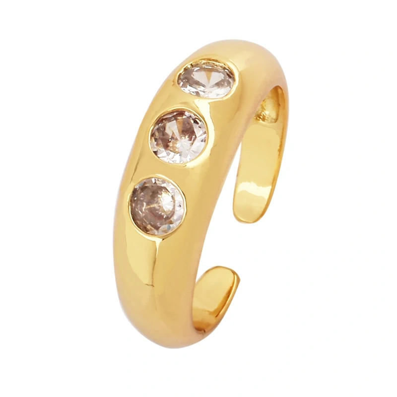 Luxurious Full Pave CZ Gem Style Finger Ring, Flower Butterfly Saint Maria Blue Green Summer Beach Party Jewelry Wholesale P03