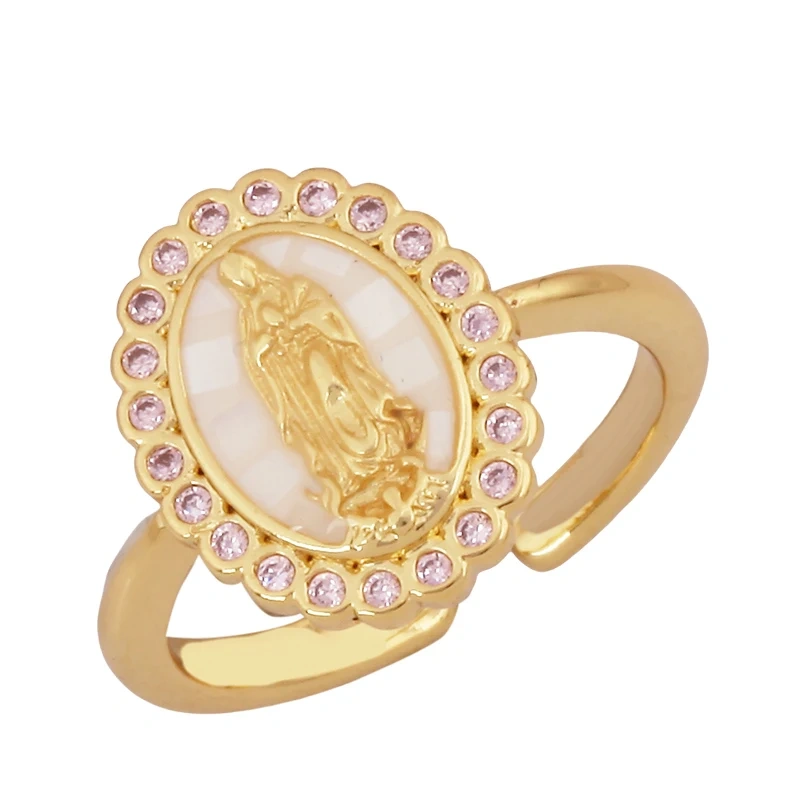 Luxurious Full Pave CZ Gem Style Finger Ring, Flower Butterfly Saint Maria Blue Green Summer Beach Party Jewelry Wholesale P03